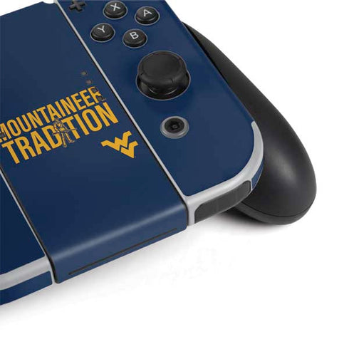 West Virginia University Climb Higher Nintendo Switch OLED (2021) Skin